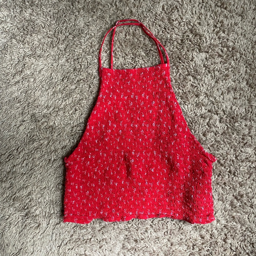 Open back crop top